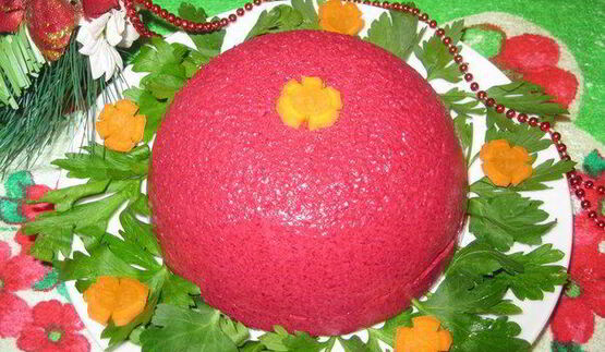 салат-суфле селедка под шубой