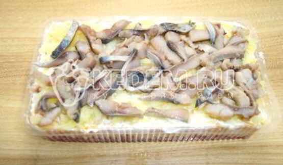 салат заливная селедка под шубой