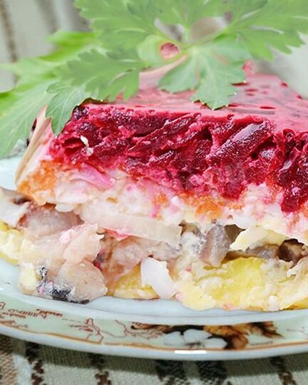 Рецепт сельди под шубой классическая с желатином