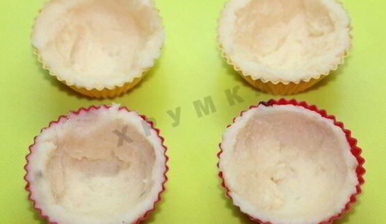 сельдь под шубой в картофельных тарталетках