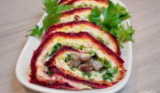 сельдь под шубой в лаваше