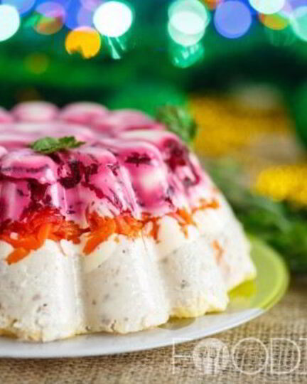 Рецепт селедки под шубой с желатином