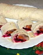 Селедка под шубой в лаваше