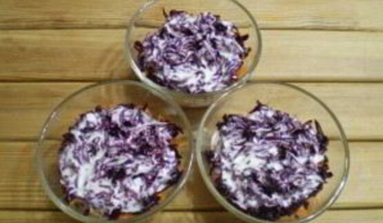 вегетарианская селедка под шубой с нори