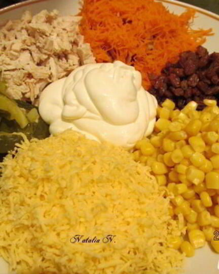 Рецепт салата радуга