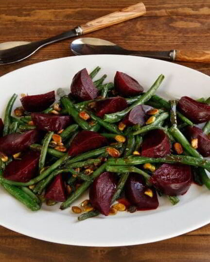 Рецепт салата с фасолью и свеклой