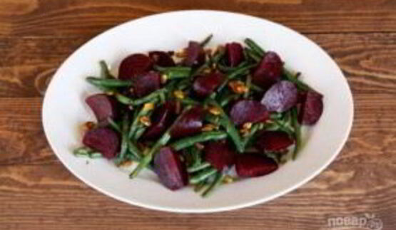 салат с фасолью и свеклой