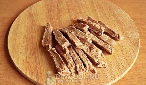 салат с говядиной и грибами
