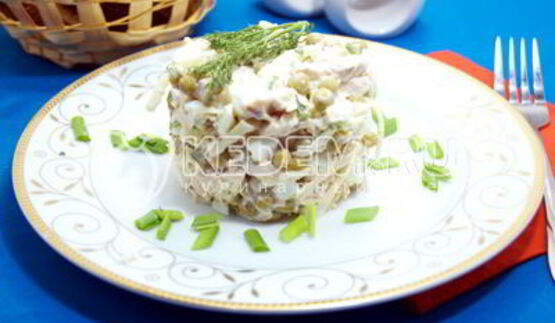 салат с курицей шарм