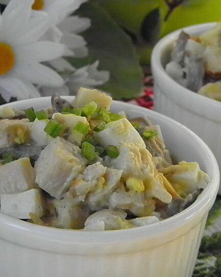 Рецепт салата с шампиньонами и куриной грудкой