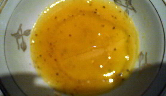 салат со свеклой и сельдью под апельсиновым соусом