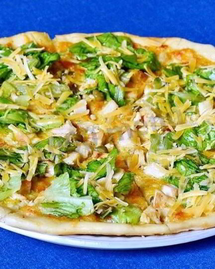 Рецепт пиццы цезаря в духовке ны дрожжевома тесте