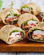 Роллы с салатом цезарь