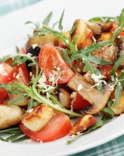 Рецепт салата цезарь с курицей и шампиньонами