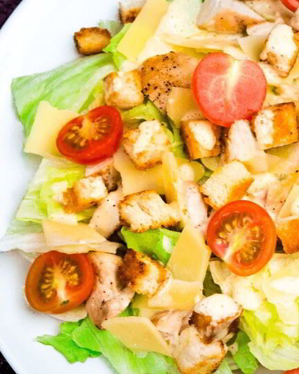 Рецепт салата цезарь с соусом