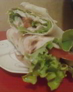 Салат в лаваше