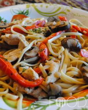 Теплый салат из куриных желудков с опятами Свежесть чувств