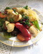 Теплый салат Весенний