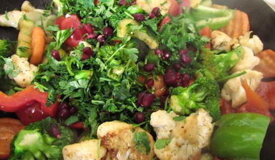 теплый салат весенний