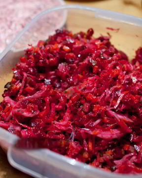 Диетический винегрет без картошки