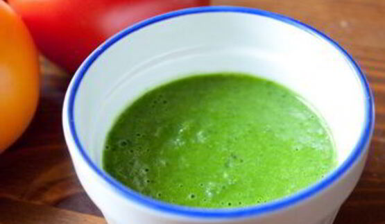 помидоры с фетой и базиликовым винегретом