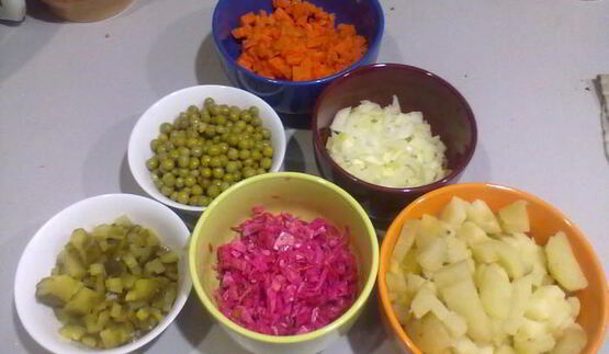 салат винегрет отдыхает