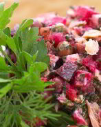 Салат Винегрет с морской капустой и рыбой