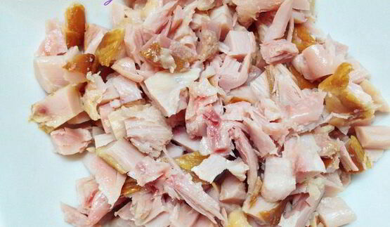 винегрет из запеченных овощей с копченой курицей