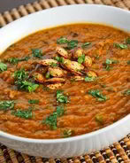 Винегрет-пюре с тыквой и семгой