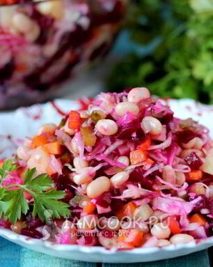 Винегрет с фасолью