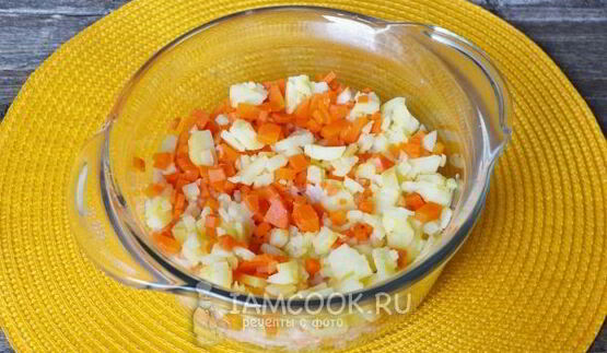 винегрет с горошком и капустой