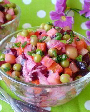 Винегрет с горошком