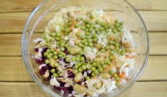 винегрет с горошком