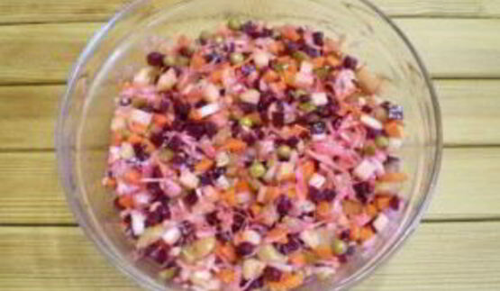 винегрет с горошком