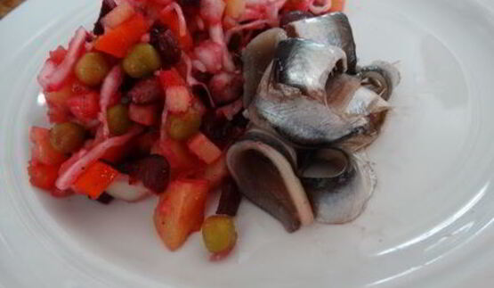 винегрет с килькой