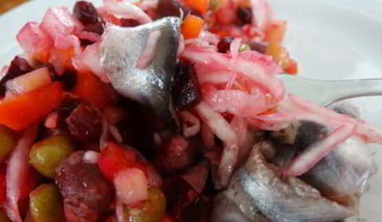 винегрет с килькой
