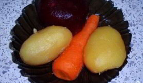 винегрет с малосольной селедкой