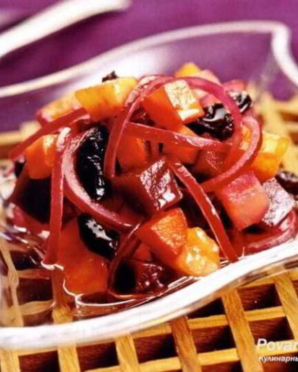 Рецепт винегрета с манго