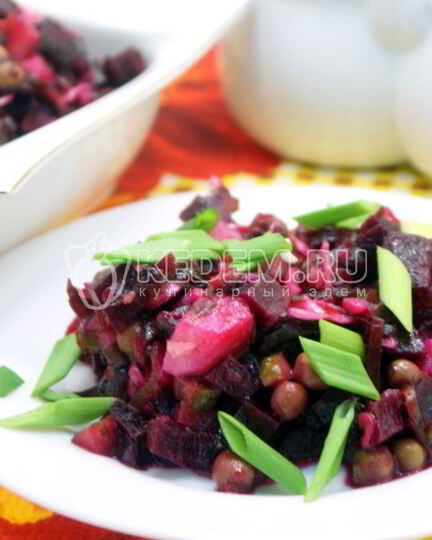 Рецепт винегрета с морской капустой