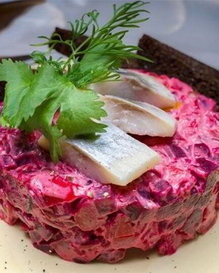 Рецепт винегрета с селедкой