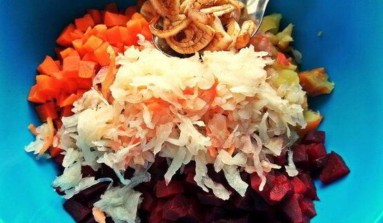 винегрет с тунцом