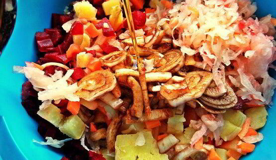 винегрет с тунцом