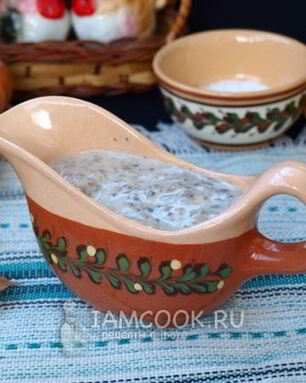 Сливочный соус с грибами
