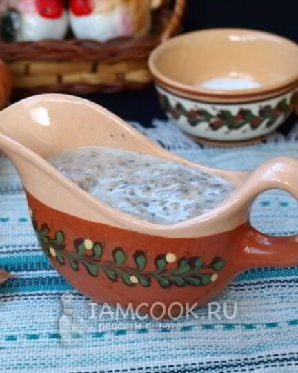 Рецепт сливочного соуса с грибами
