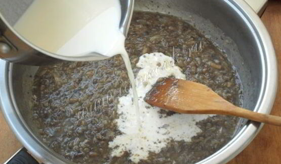 сливочный соус с грибами