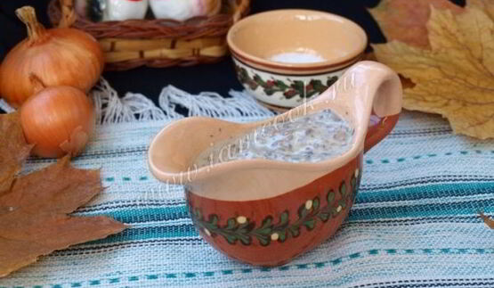 сливочный соус с грибами