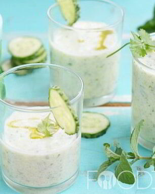 Соус на основе йогурта с огурцами