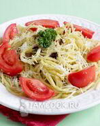 Спагетти с соусом Песто