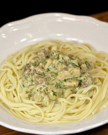 Рецепт соуса с курицей и грибами