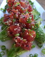 Тартар из тунца с авокадо